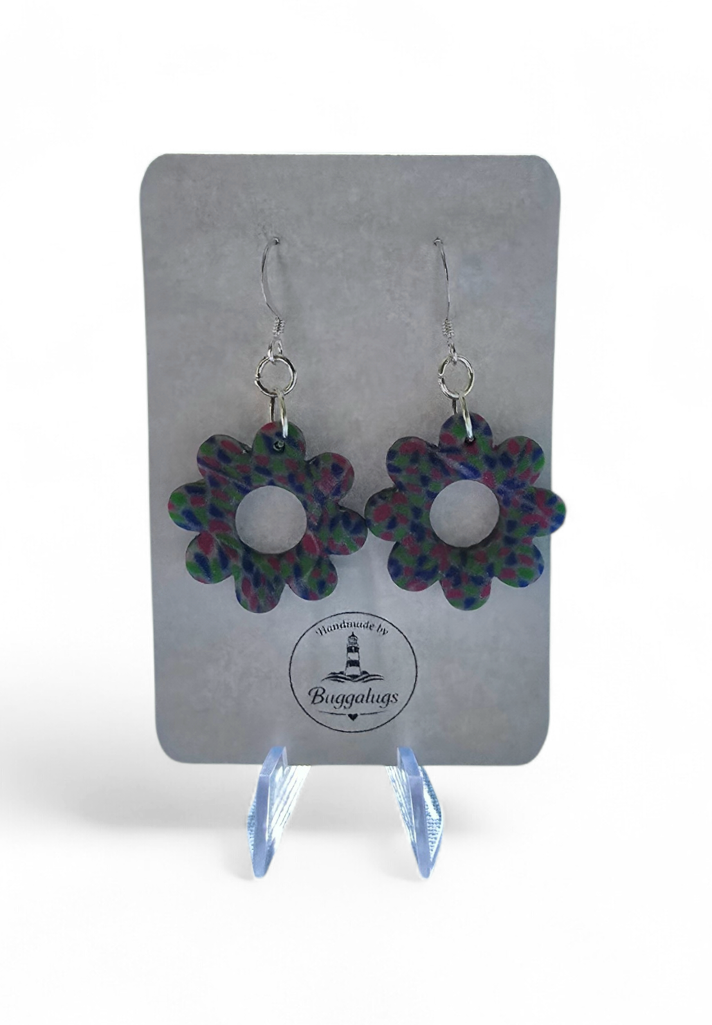 Multi colour daisy earrings