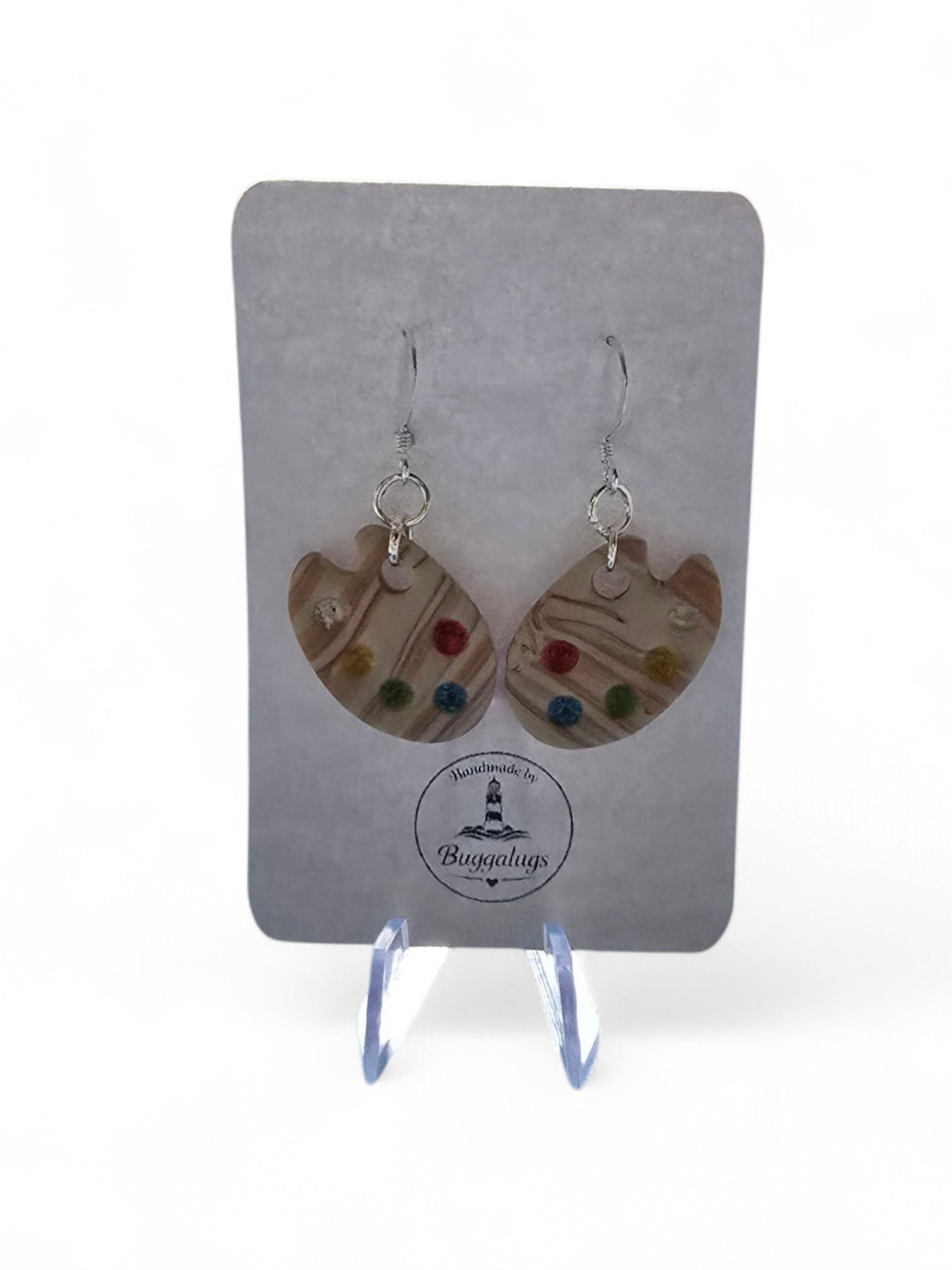 Artists pallet earrings