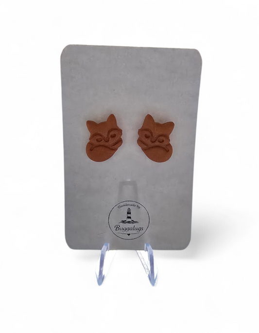Fox stud earrings