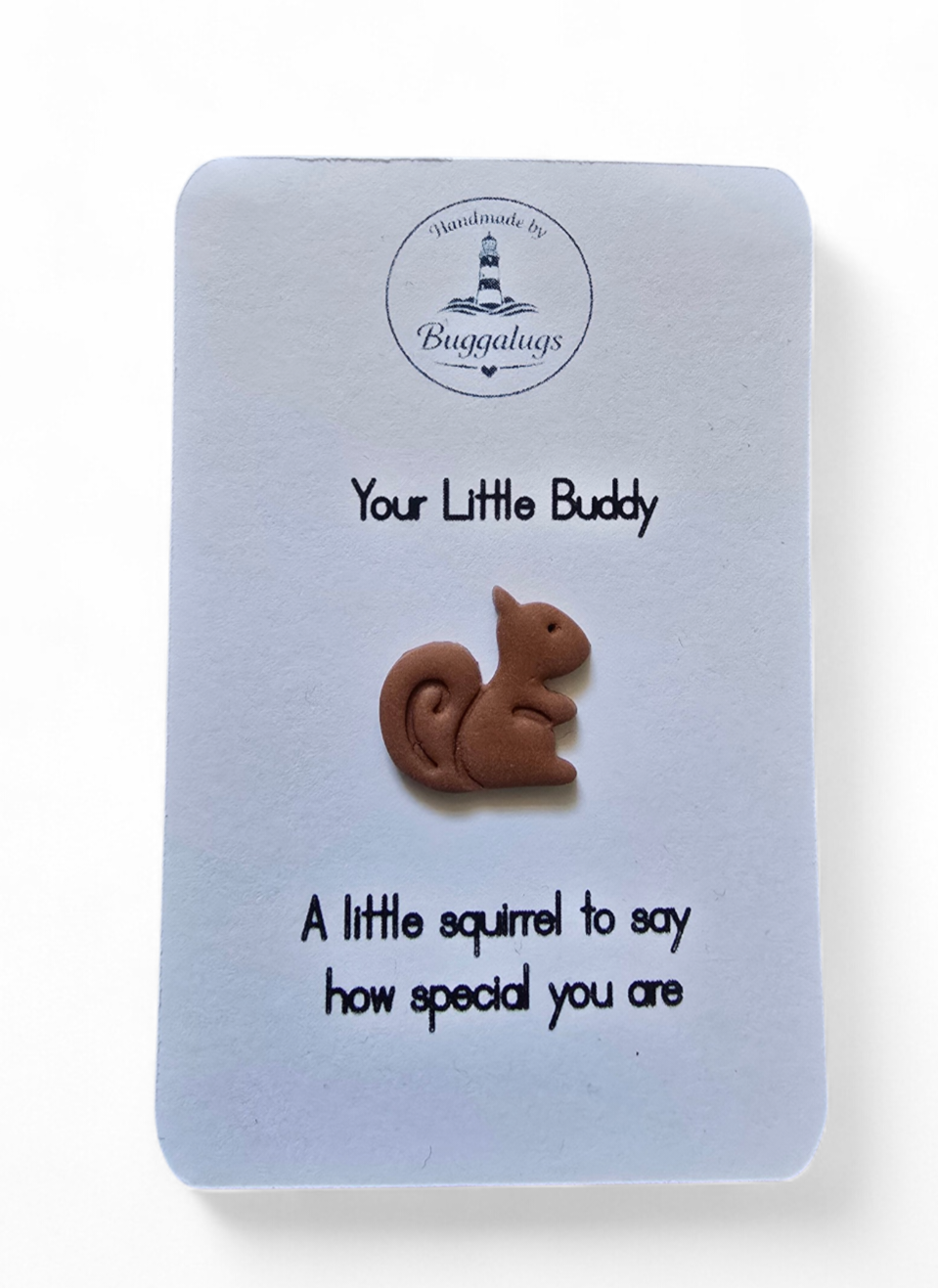 Little Buddy Squirrell pin badge