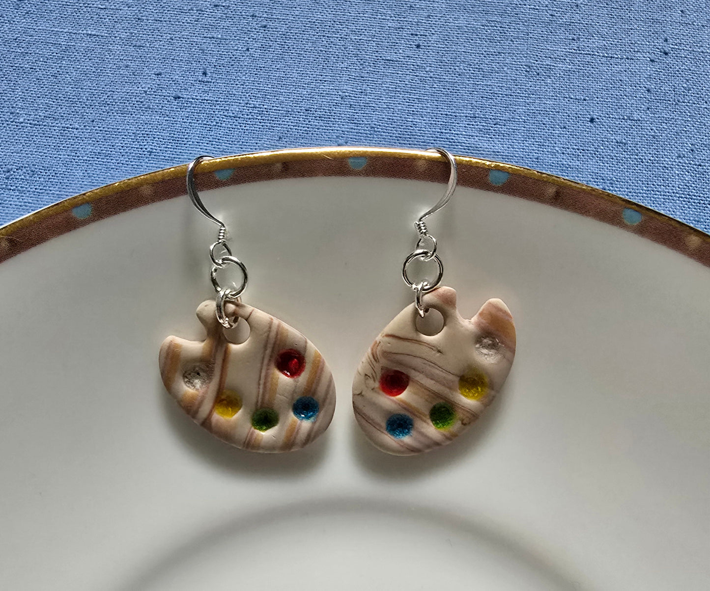 Artists pallet earrings
