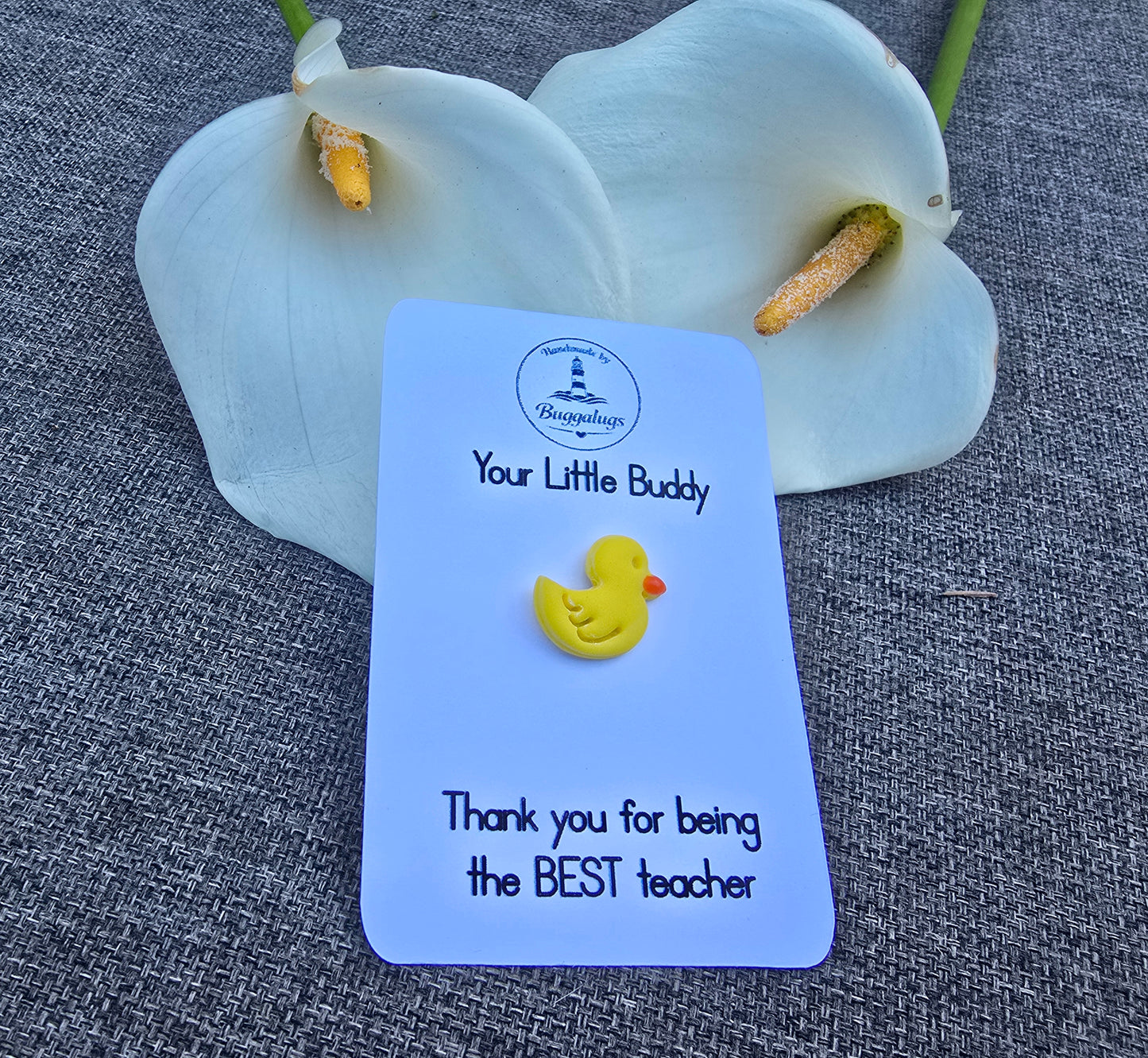Duck pin badge teachers gift