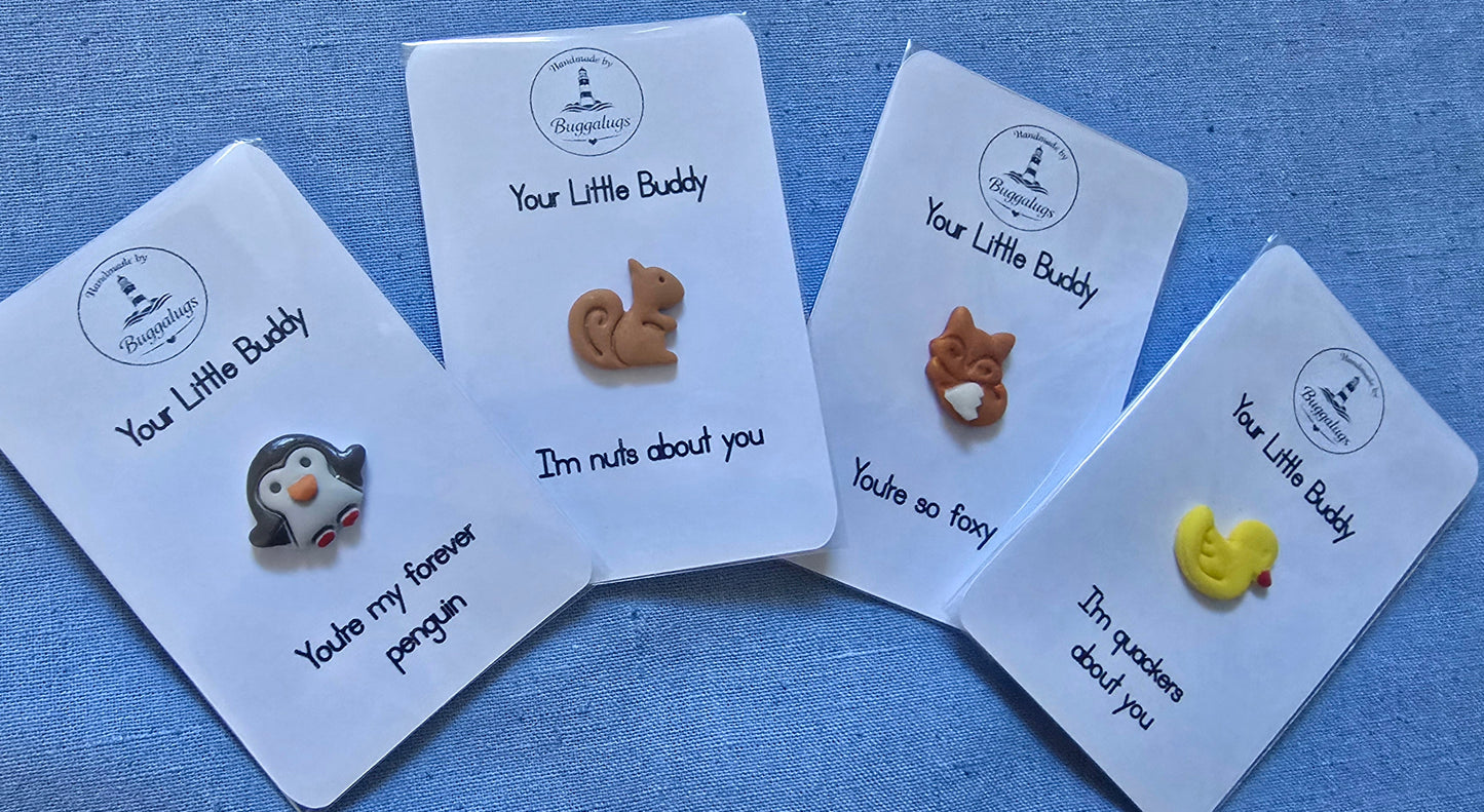 Duck Buddy pin badge