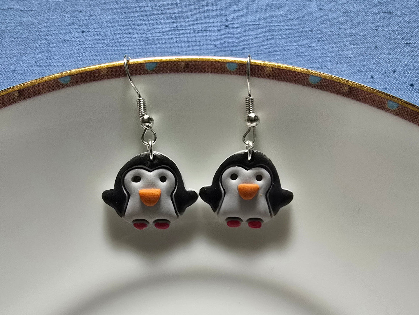Penguin earrings
